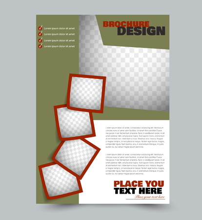 Business presentation brochure template.のイラスト素材