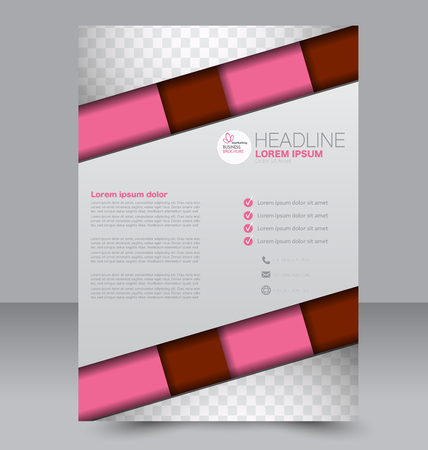 Flyer design. Brochure template. Annual report cover. Vector background illustration.のイラスト素材