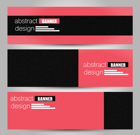 Banner templates with abstract design Vector illustration.のイラスト素材