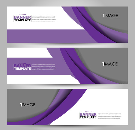 Banner template. Abstract background for design,  business, education, advertisement. Purple color. Vector  illustration.のイラスト素材