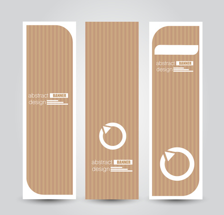 Banner template. Abstract background for design,  business, education, advertisement. Brown color. Vector  illustration.のイラスト素材