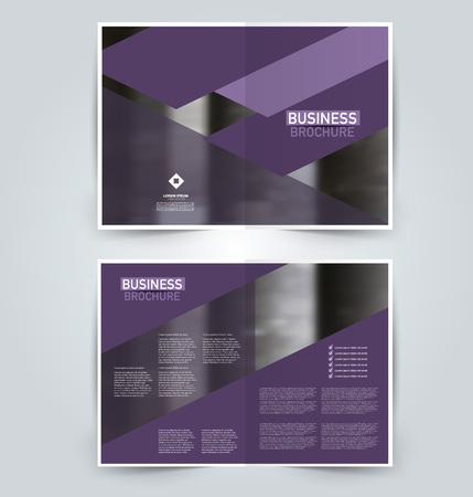 Abstract flyer design background. Brochure template. Can be used for magazine cover, business mockup, education, presentation, report. Purple color.のイラスト素材