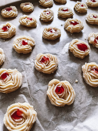 Homemade shortbread cookies. Food receipts, homemade bakery