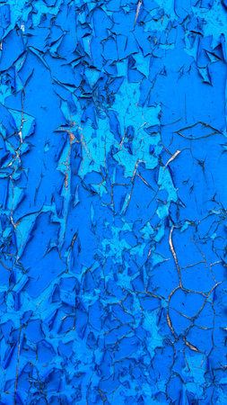 Crackled paint on metal surface. Abstract background