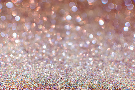 circular reflections of Christmas lightsの写真素材