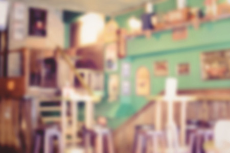 Blurred cafe restaurant with bokeh background.の写真素材