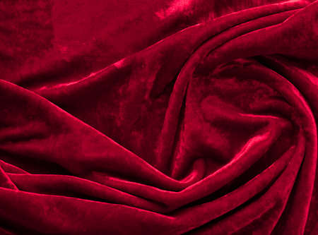 red velvet fabric with soft waves. Fashion Color of the Year 2021の写真素材