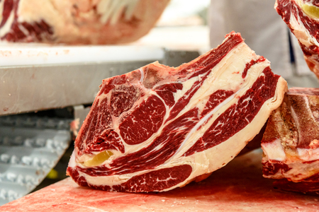 Marbled beef, cut from which we get steak ribeye Top Choiceの写真素材
