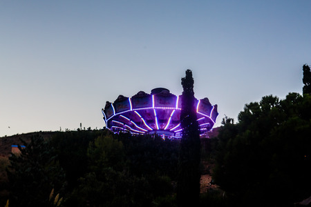 Carousel in evening Parkのeditorial素材