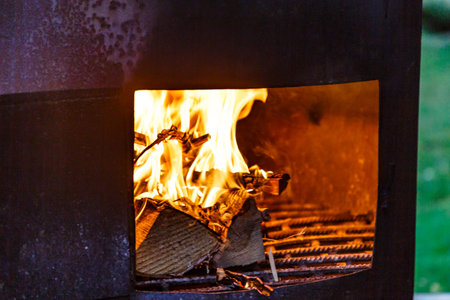 Large oven for cooking pilaf. For heating use wood.