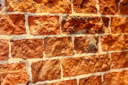 A fragment of an ancient brick wall.の写真素材