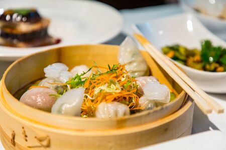 Chinese cuisine. Dim sumの写真素材