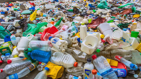 Rubbish dump in Kuala Lumpur, Malaysiaの素材