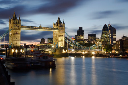 Tower Bridge and Liverpool street area, London のeditorial素材