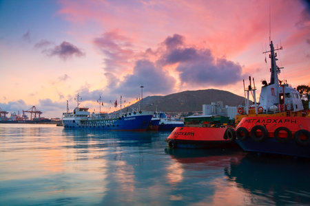 Port of Piraeus, Athens のeditorial素材