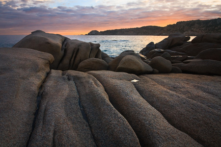 Granite coast in northern Sardinia, Italy.の写真素材