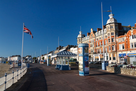 Seafront in Weymouth, Dorset, UK.のeditorial素材