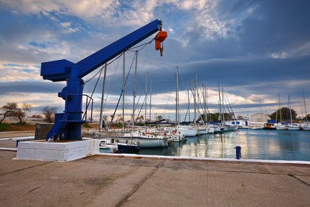 Evening in Mikrolimano marina in Athens, Greece.