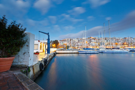 Morning in Mikrolimano marina in Athens, Greece