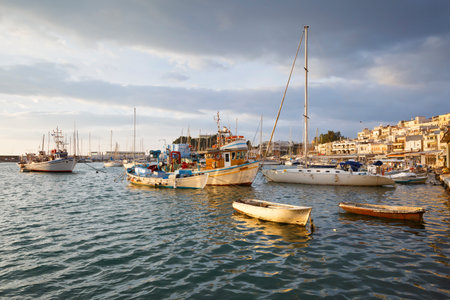 Morning in Mikrolimano marina in Athens, Greece