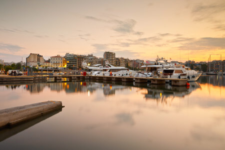 Boats in Zea Marina in Athens, Greece