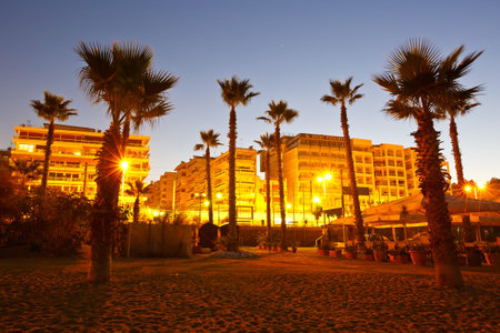 Bar on the beach in Palaio Faliro in Athens, Greeceのeditorial素材
