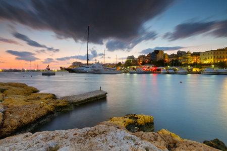 Yachts in Zea Marina in Athens, Greeceのeditorial素材