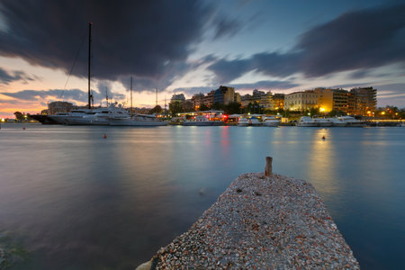 Yachts in Zea Marina in Athens, Greeceのeditorial素材