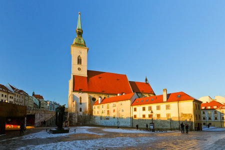 St. Martin's cathedral in Bratislava, Slovakia.のeditorial素材
