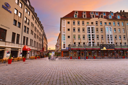 Neumarkt square in the old town of Dresden, Germany.のeditorial素材