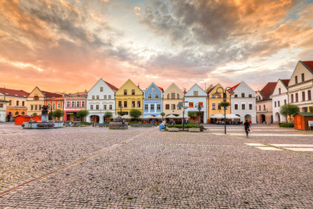Zilina, Slovakia - June 03, 2016: Main square in the city of Zilina in central Slovakia. HDR image.のeditorial素材
