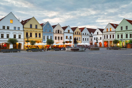 Zilina, Slovakia - June 03, 2016: Main square in the city of Zilina in central Slovakia.のeditorial素材
