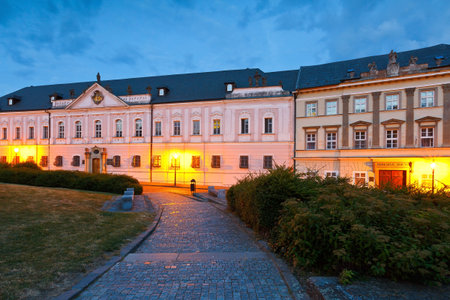 Pribina square in the old town of Nitra.のeditorial素材