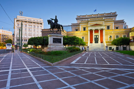 Old building of Greek parliament which currently houses National History Museum.のeditorial素材