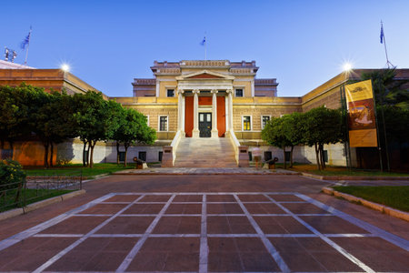 Old building of Greek parliament which currently houses National History Museum.のeditorial素材