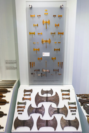 Exposition of Archaeological Museum in Heraklion, Greece.のeditorial素材