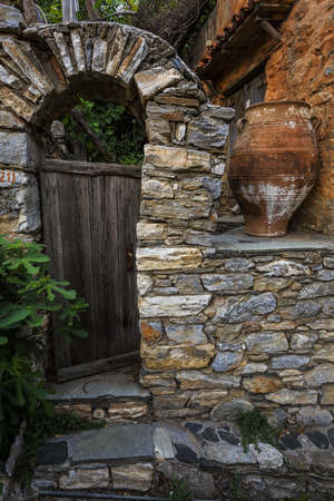 Old house in Chora of Alonissos island, Greece.の写真素材