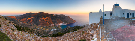 View of Kamares village from the church of Agios Symeon.の写真素材