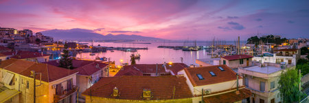 Athens, Greece - November 20, 2019: View of Mikrolimano marina in Piraeus.のeditorial素材