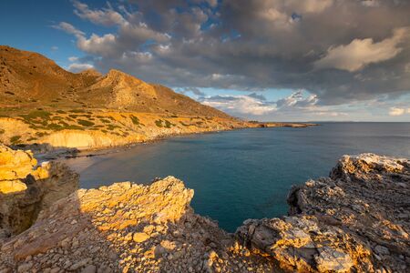 Coastal landscape near Kalo Nero village in southern Crete. 
の写真素材