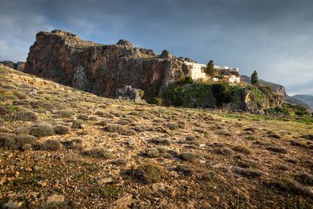 Kapsa monastery near Kalo Nero village in southern Crete.の写真素材