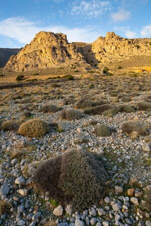 Mountains near Goudouras village in southern Crete.の写真素材
