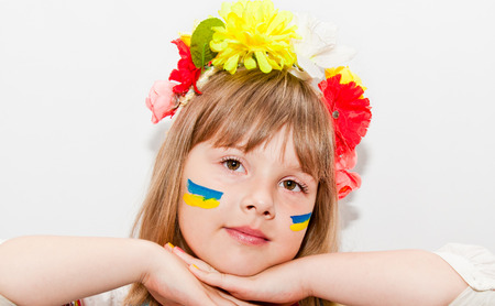 Smily ukrainian teen-girlの写真素材