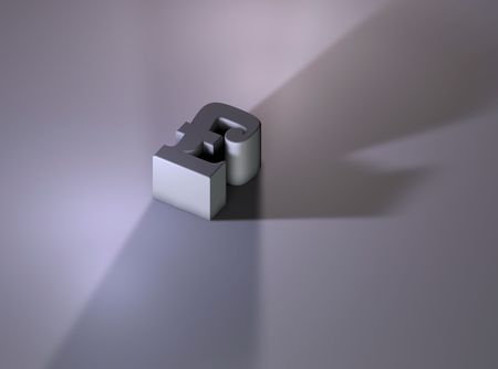 a pound sign rendered on a purple backgroundの写真素材