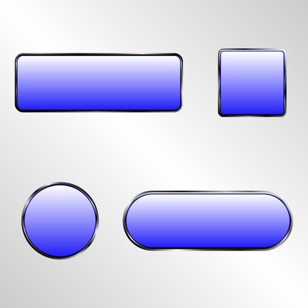 Vector illustration of web elements button color setのイラスト素材