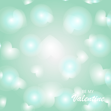 Happy Valentine's Day blue seamless pattern background with calligraphy text.のイラスト素材