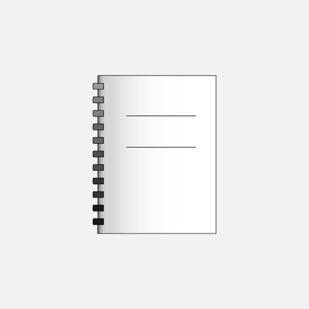 Vector business symbol of notebook web vector line iconのイラスト素材