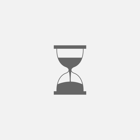 Vector symbol of hourglass web line isolated iconのイラスト素材