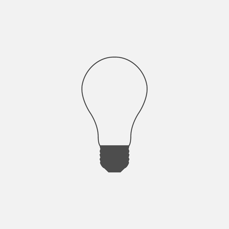 Vector symbol of lightbulb web line iconのイラスト素材