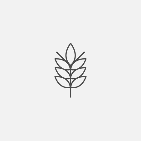 Ecological flat symbol of eco web vector line iconのイラスト素材